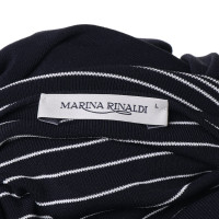 Marina Rinaldi Pull en bleu / blanc