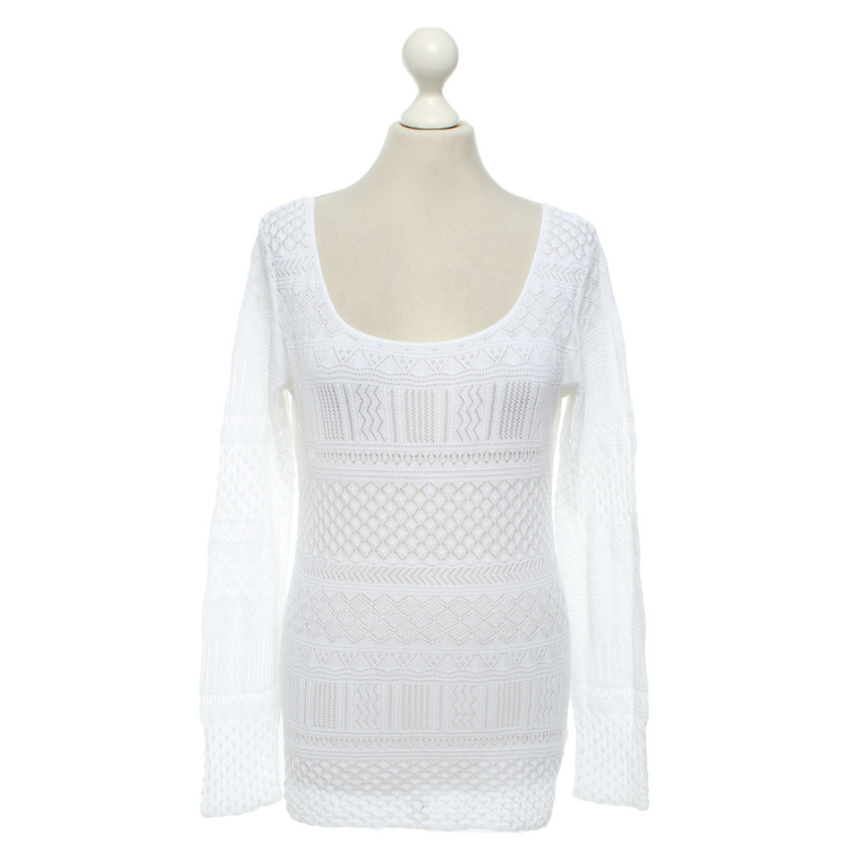 Iris Von Arnim Maglione lavorato a maglia in cotone di colore bianco