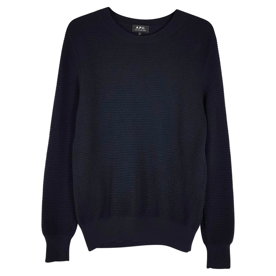 A.P.C. Tricot en Laine en Bleu