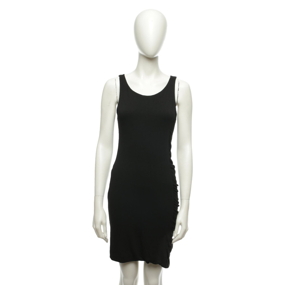 Velvet Kleid aus Viskose in Schwarz
