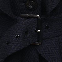 Diane Von Furstenberg Coat in dark blue / black