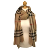 Burberry Seta metallica e lana foulard