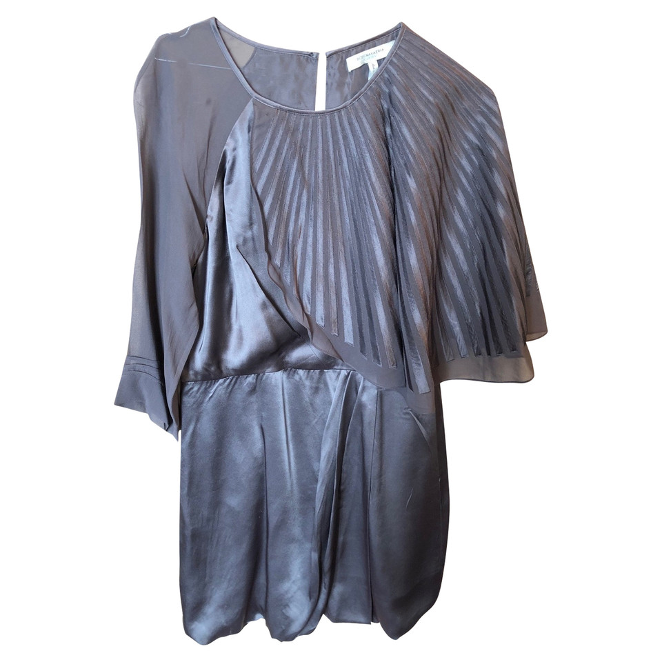 Bcbg Max Azria Dress Silk in Grey