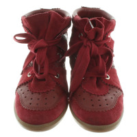 Isabel Marant cunei sneaker in rosso