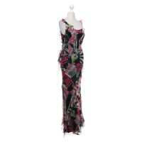 Christian Dior zijden jurk met een bloemmotief