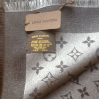 Louis Vuitton Zwarte Sjaal Monogram Silver Shine