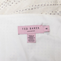 Ted Baker zijden jurk met puntpatroon