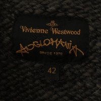 Vivienne Westwood Strickjacke mit Ledereinsätzen 