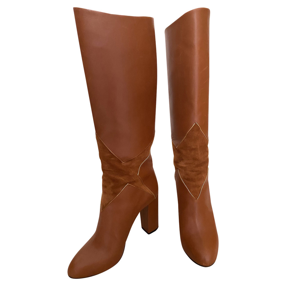 Charlotte Olympia Boots Leather in Brown