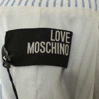 Moschino taille veste rayée blanche 42