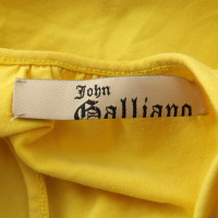 John Galliano top in yellow