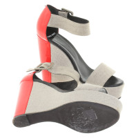 Pierre Hardy Wedges with patent leather detail