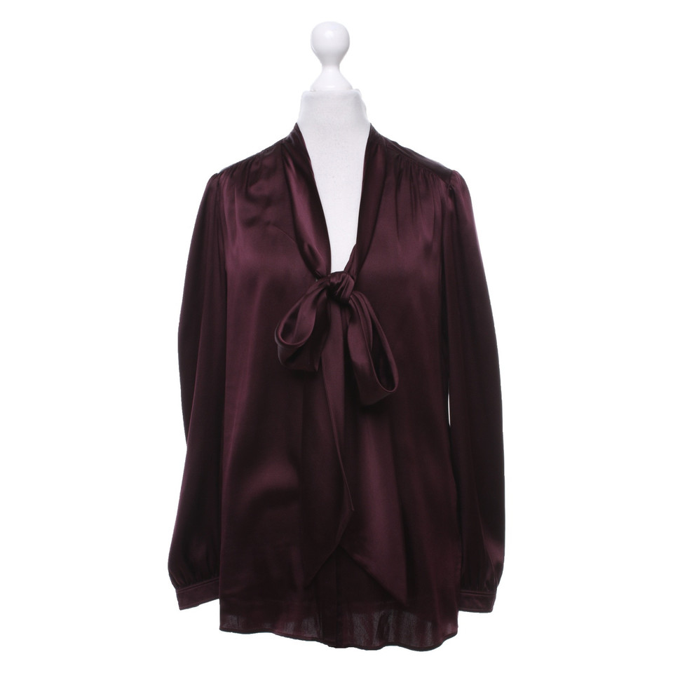 Burberry Top en Soie en Bordeaux