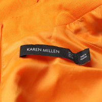 Karen Millen Vestito in Cotone in Arancio
