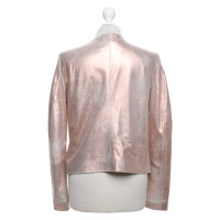René Lezard Jacket/Coat Leather in Pink