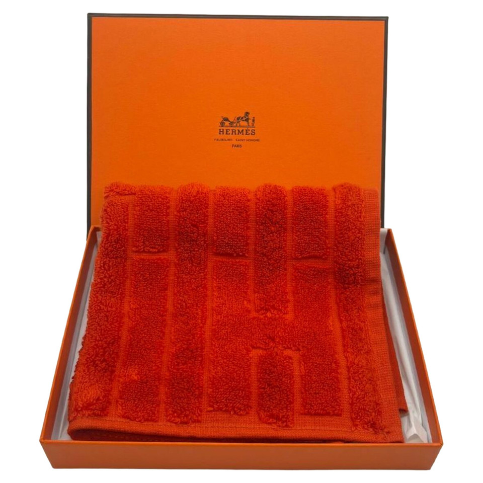 Hermès Accessoire aus Baumwolle in Orange