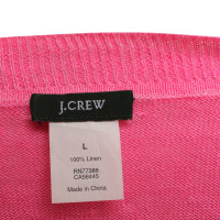 J. Crew Linen sweater in pink
