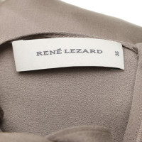 René Lezard Schimmerndes Kleid in Grau