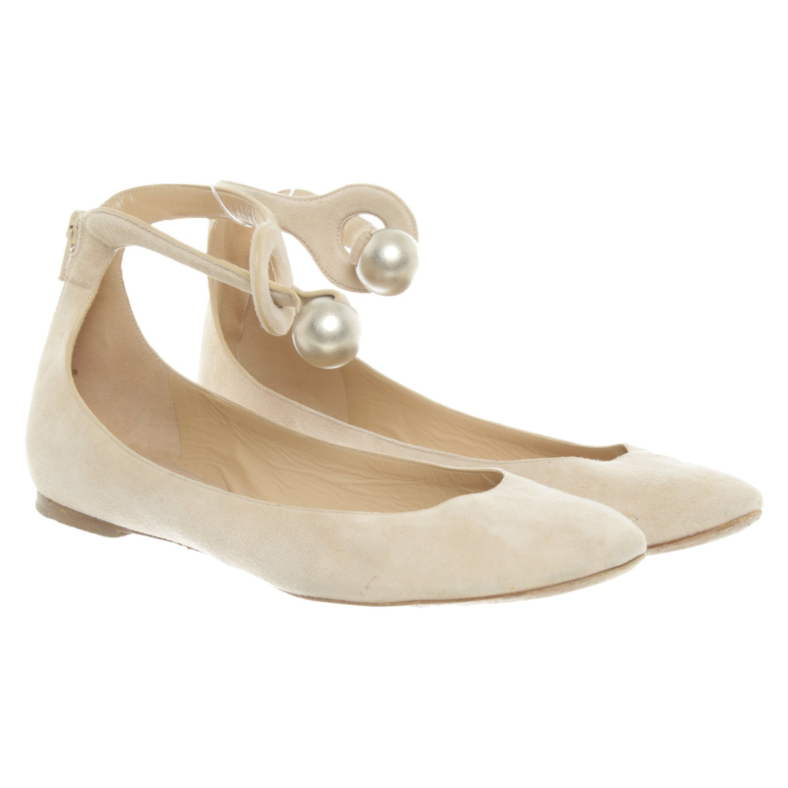 Chloé Slippers/Ballerinas Suede in Nude - Second Hand Chloé Slippers/Ballerinas  Suede in Nude buy used for 150€ (4439040)