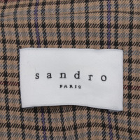 Sandro Coat with checked pattern