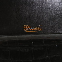 Gucci Handtas Leer in Zwart