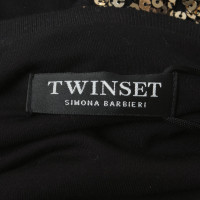 Twin Set Simona Barbieri Shirt mit Pailletten-Besatz