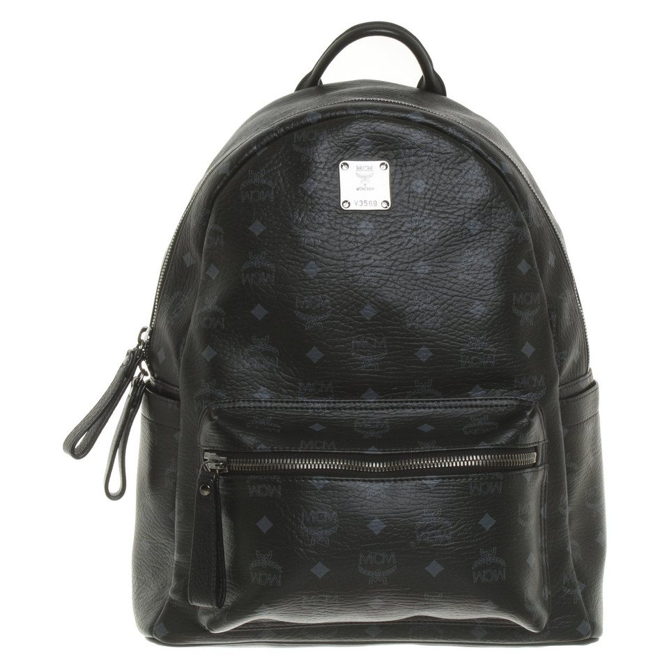 Mcm Backpack with logo pattern