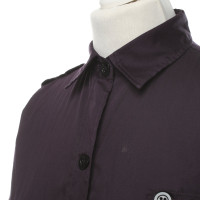 Dries Van Noten Kleid aus Baumwolle in Violett