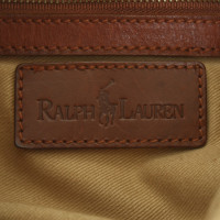 Ralph Lauren Beuteltasche aus Leinen/Leder