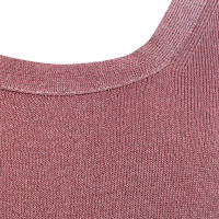 Gucci Top lucido in rosa antico