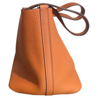 Hermès Picotin aus Leder in Orange