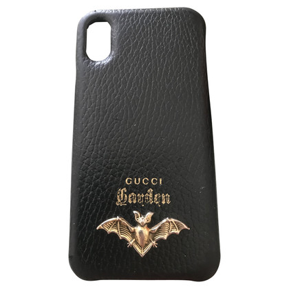 Gucci Accessoire aus Leder in Schwarz
