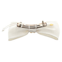 Chanel Hair Bow in White