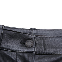 Louis Vuitton Pantalon en cuir en noir