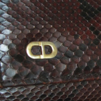 Christian Dior clutch Python Leather
