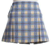 Miu Miu Short skirt with check pattern
