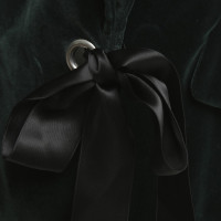 Alexander McQueen Velvet giacca in verde scuro