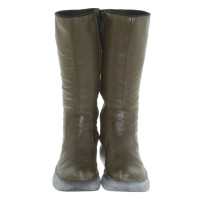 Pollini Boots in olive green