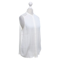 Michael Kors Sleeveless silk blouse in cream
