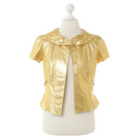 Louis Vuitton Gouden lederen blouse