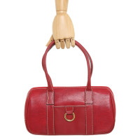 Lancel Handbag Leather in Red