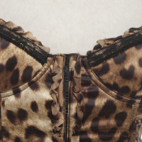 Dolce & Gabbana Corsage mit Leoparden-Muster 