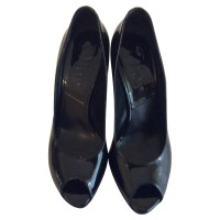Christian Dior Peeptoes patent leather