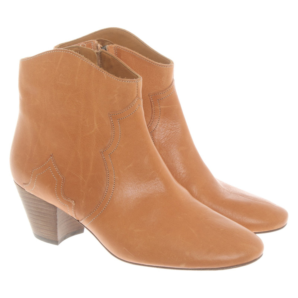 Isabel Marant Ankle boots Leather in Ochre