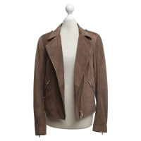 Hugo Boss Giacca in pelle in Taupe