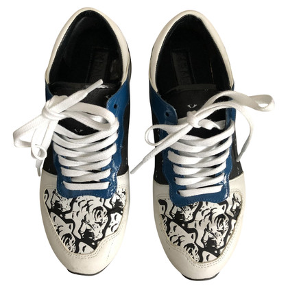 Kenzo Sneakers aus Leder in Blau