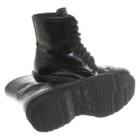 Prada Stiefel aus Leder in Schwarz