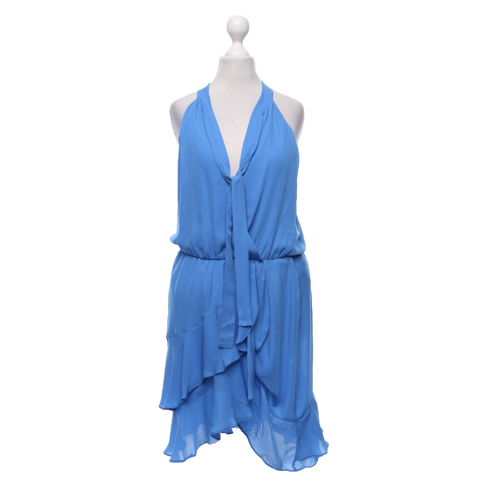 Parker Kleid aus Seide in Blau