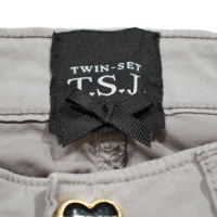Twin Set Simona Barbieri Trousers Cotton in Grey