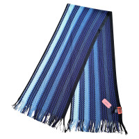 Missoni Fringe sjaal in blauwe tinten